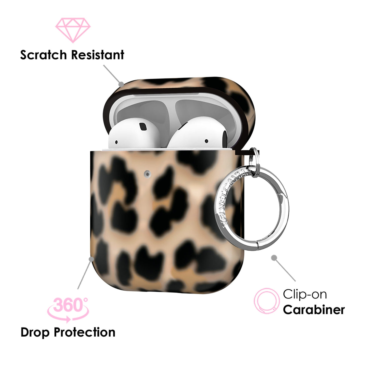 It Girl Blonde Leopard AirPod Case