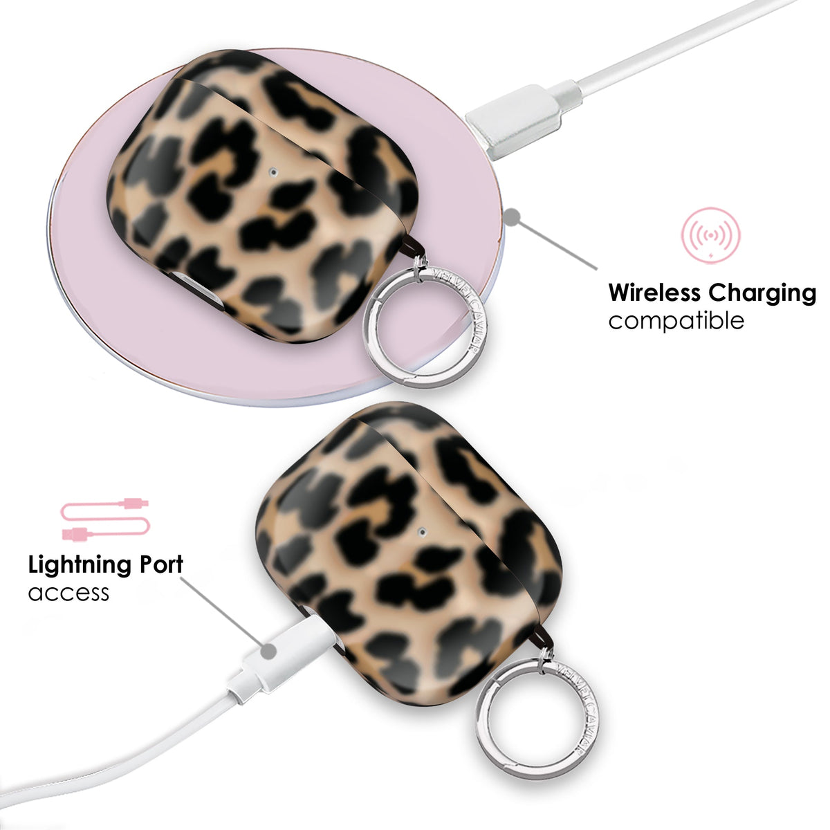 It Girl Blonde Leopard AirPod Case
