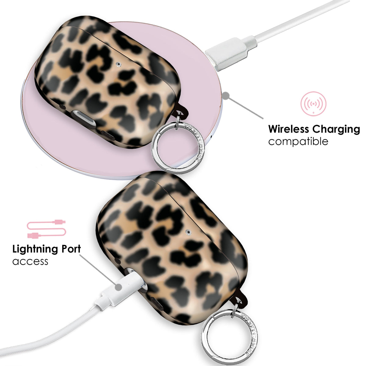 It Girl Blonde Leopard AirPod Case