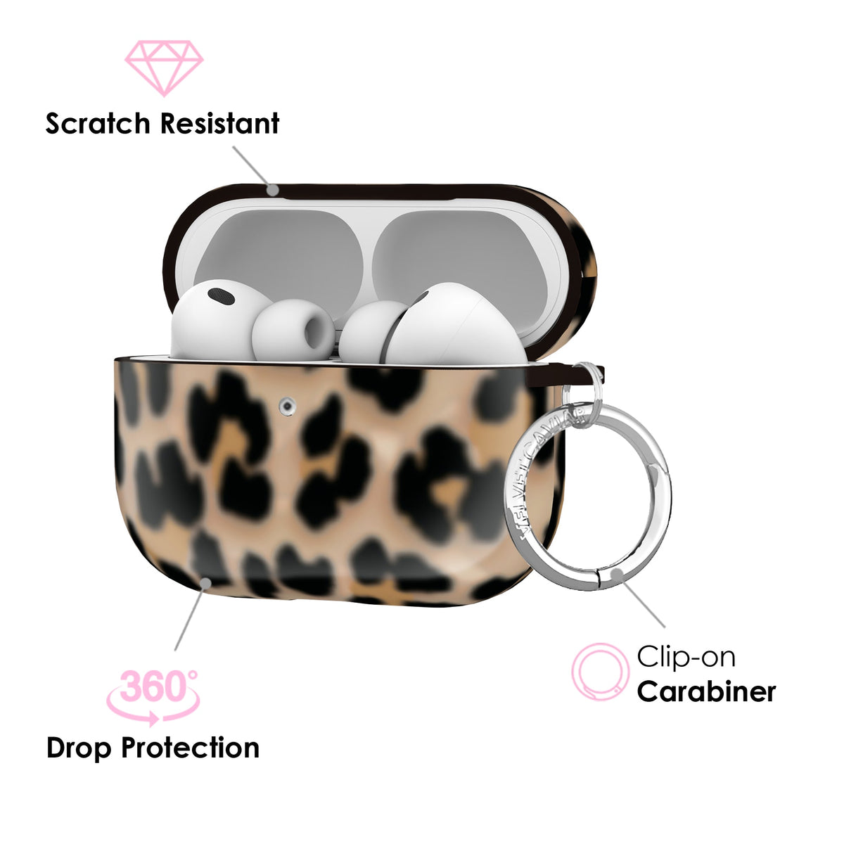 It Girl Blonde Leopard AirPod Case