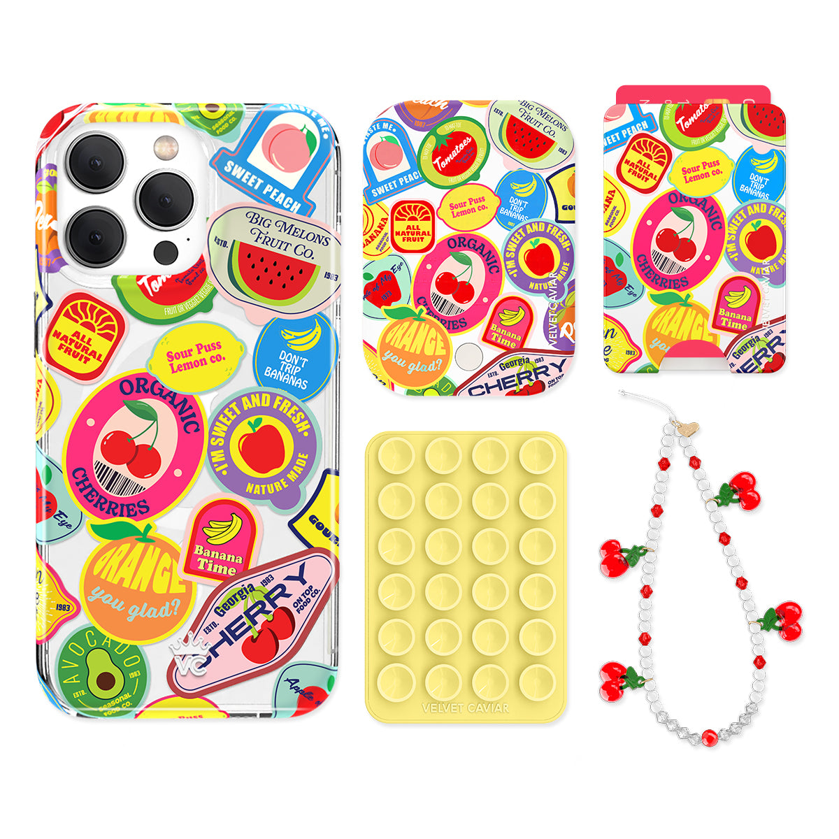 Juicy Fruits iPhone Bundle Set - Wallet