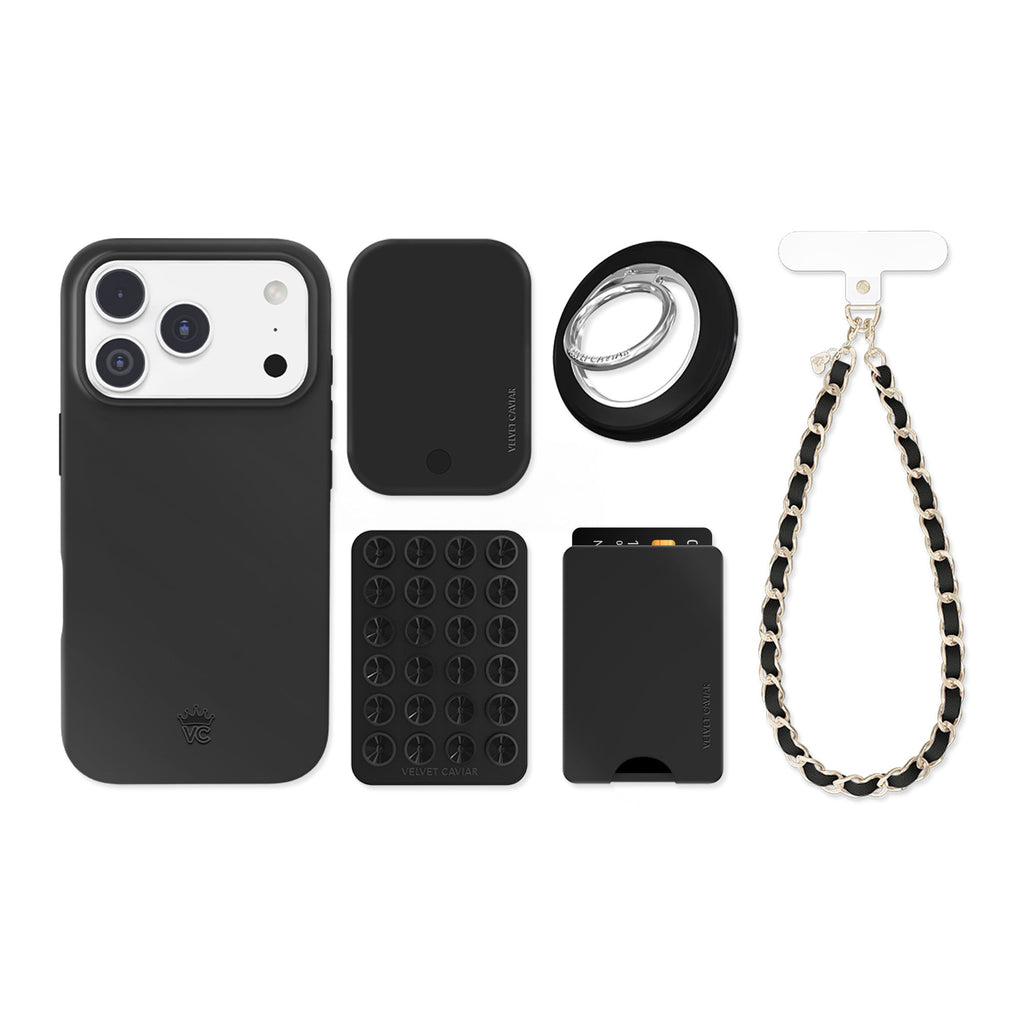 Just Black iPhone Bundle Set