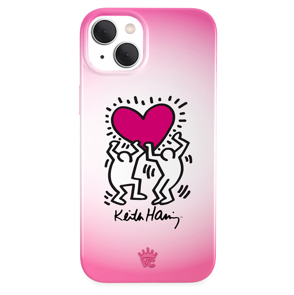Keith Haring Pink Heart iPhone Case