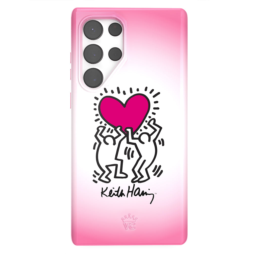 Keith Haring Pink Heart Samsung Case