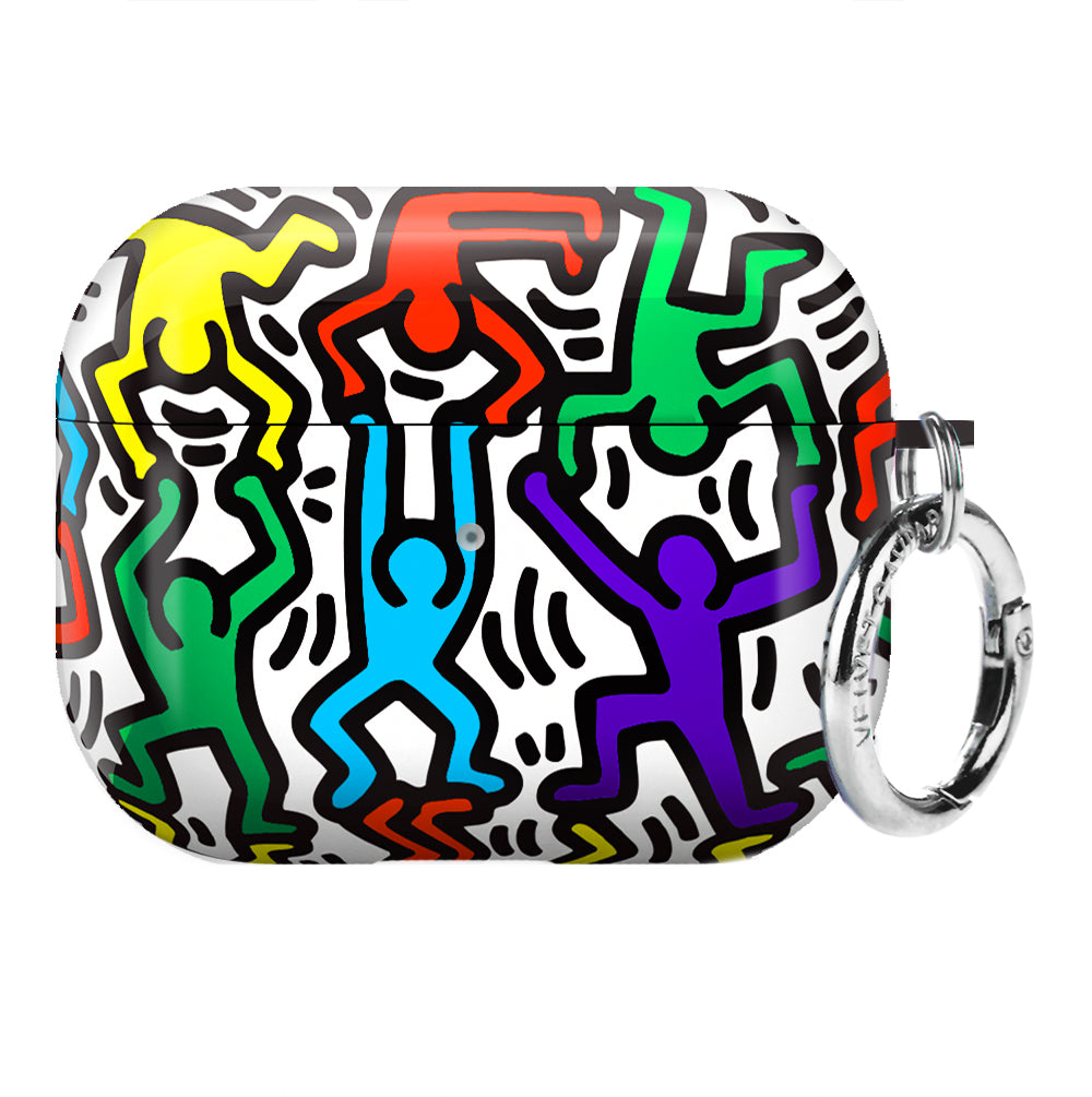 Keith Haring Rainbow Dancers AirPod Case