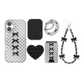 Lacy Black Bows iPhone Bundle Set