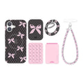Lacy Pink Bows iPhone Bundle Set