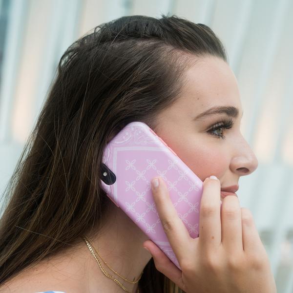 Pink Bandana iPhone Case by Kendall Vertes