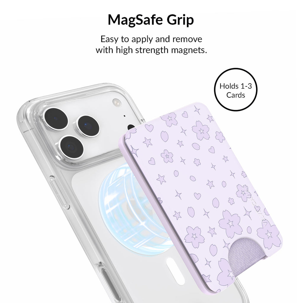 Lavender Cherry Blossom Glitter iPhone Bundle Set