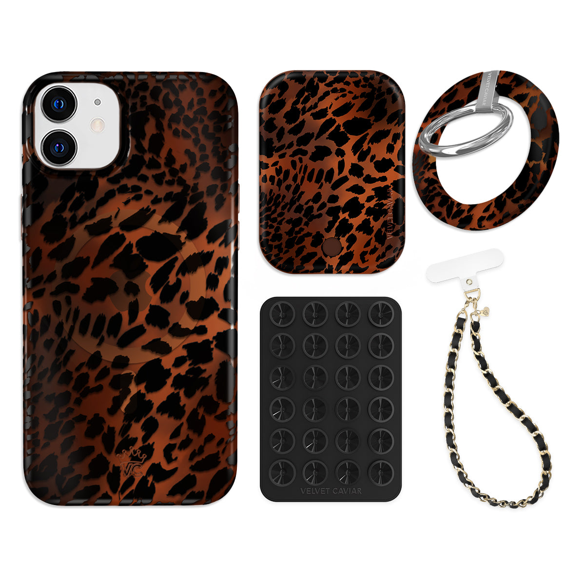 Leopard Tort iPhone Bundle Set - Grip