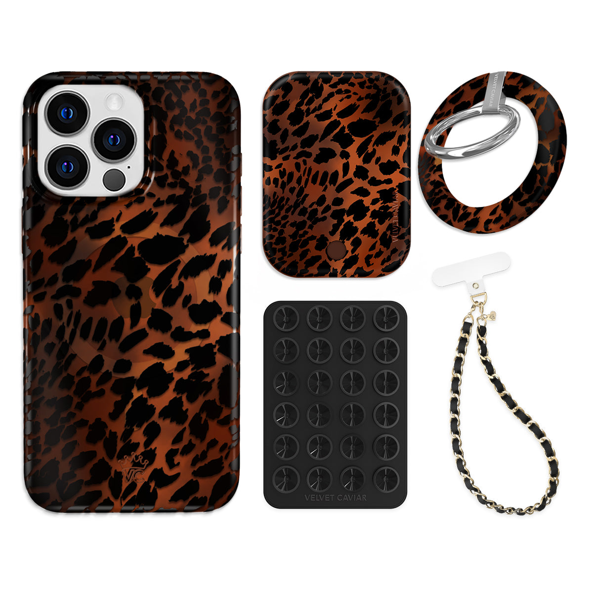 Leopard Tort iPhone Bundle Set - Grip