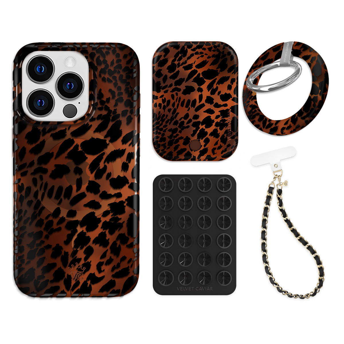 Leopard Tort iPhone Bundle Set - Grip