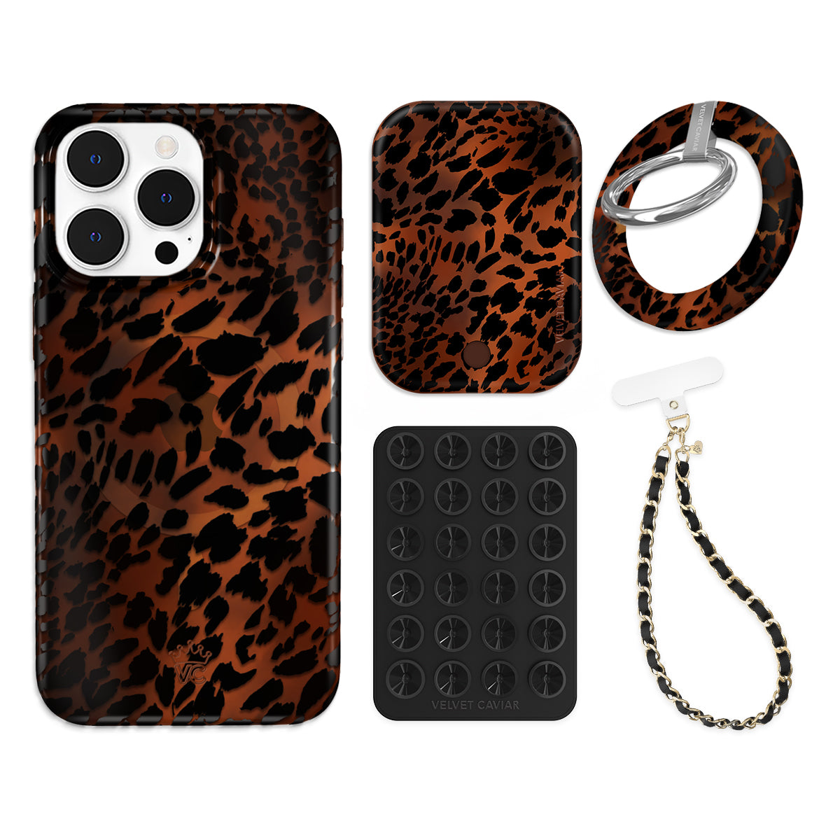 Leopard Tort iPhone Bundle Set - Grip