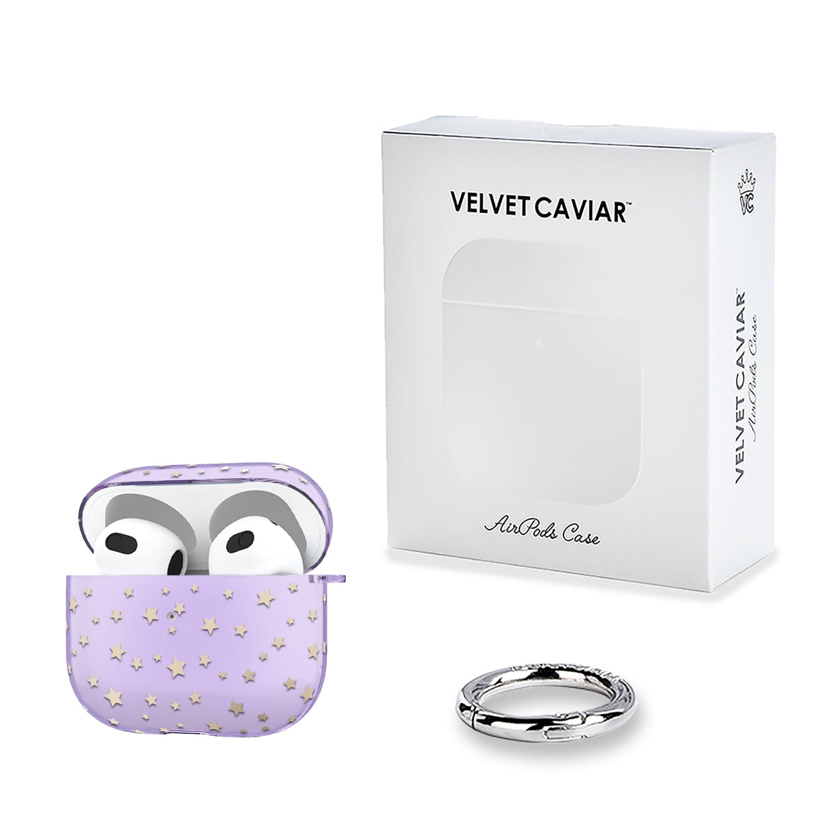 Lilac Celestial Stars AirPod Case