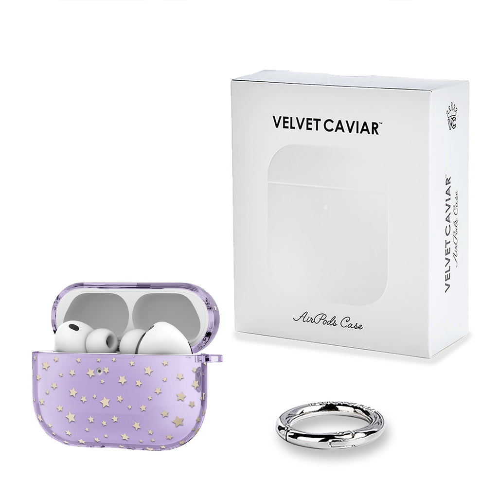 Lilac Celestial Stars AirPod Case