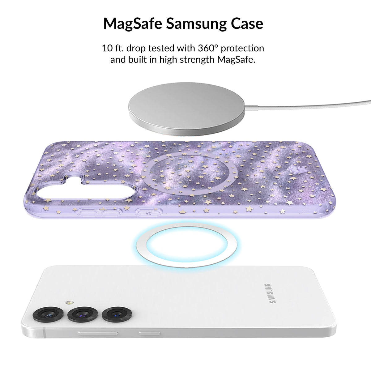 Lilac Celestial Stars Samsung Bundle Set