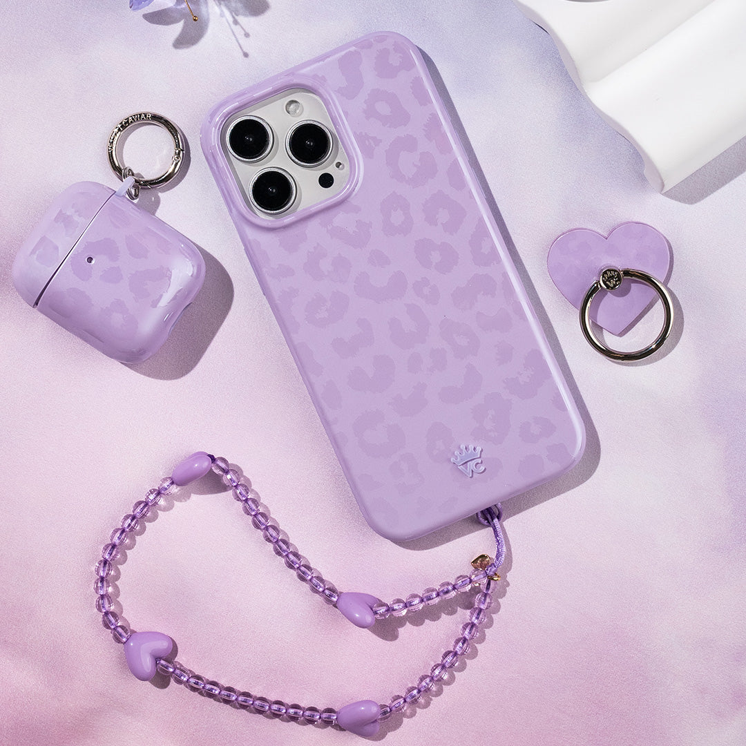 Lilac Leopard AirPod Case