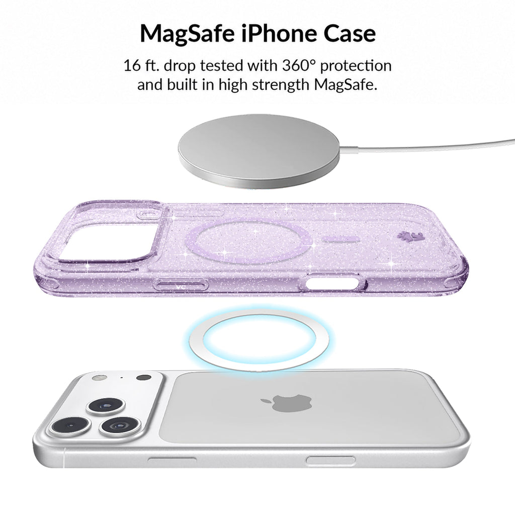 Lilac Stardust Glitter iPhone Bundle Set