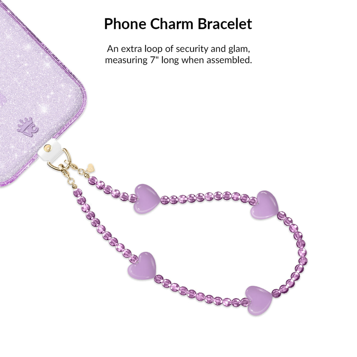 Lilac Stardust Glitter iPhone Bundle Set
