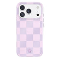 Lilac Vibe Checkered iPhone Case