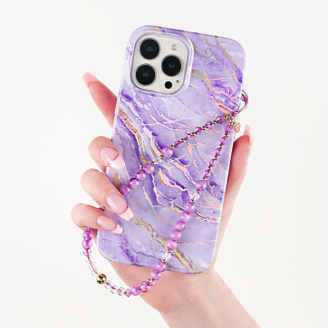 Amethyst Gemstone Phone Charm