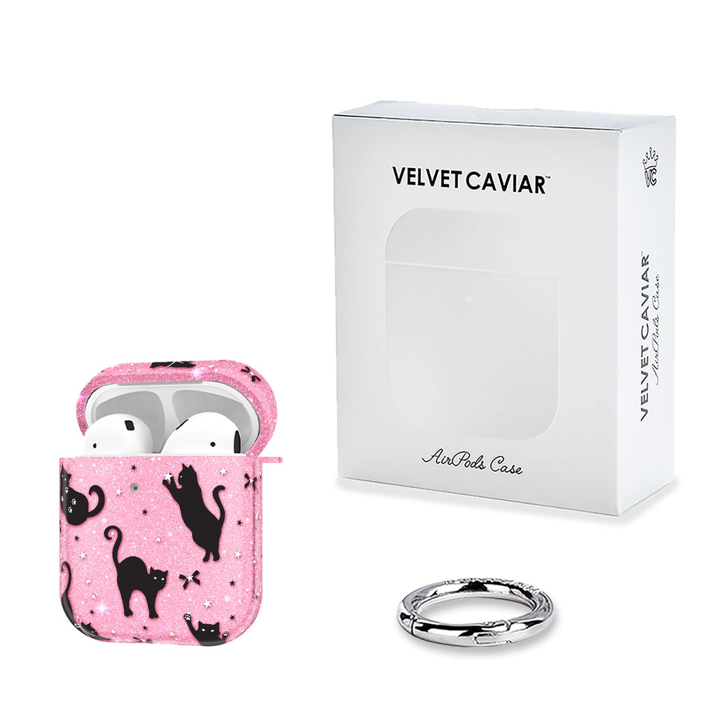 Lucky Kittens Glitter AirPod Case