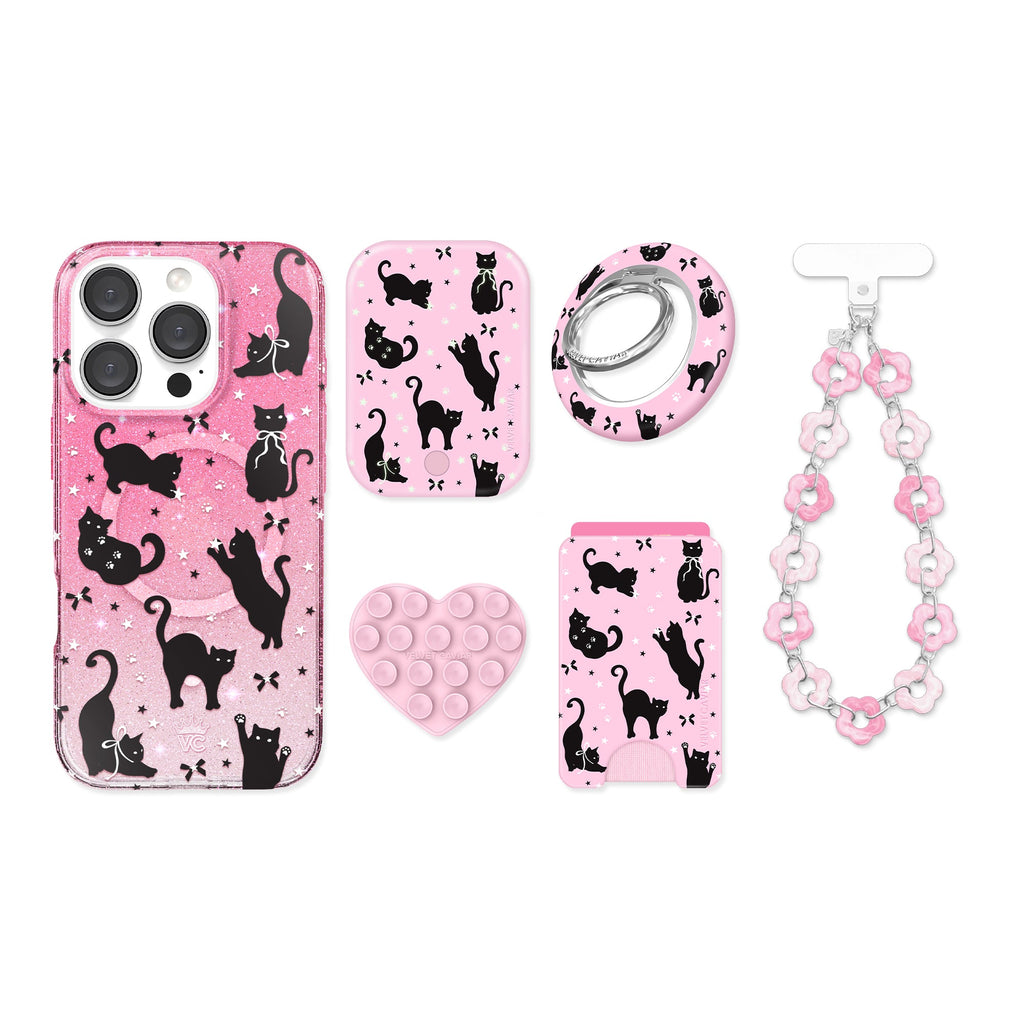 Lucky Kittens Glitter iPhone Bundle Set
