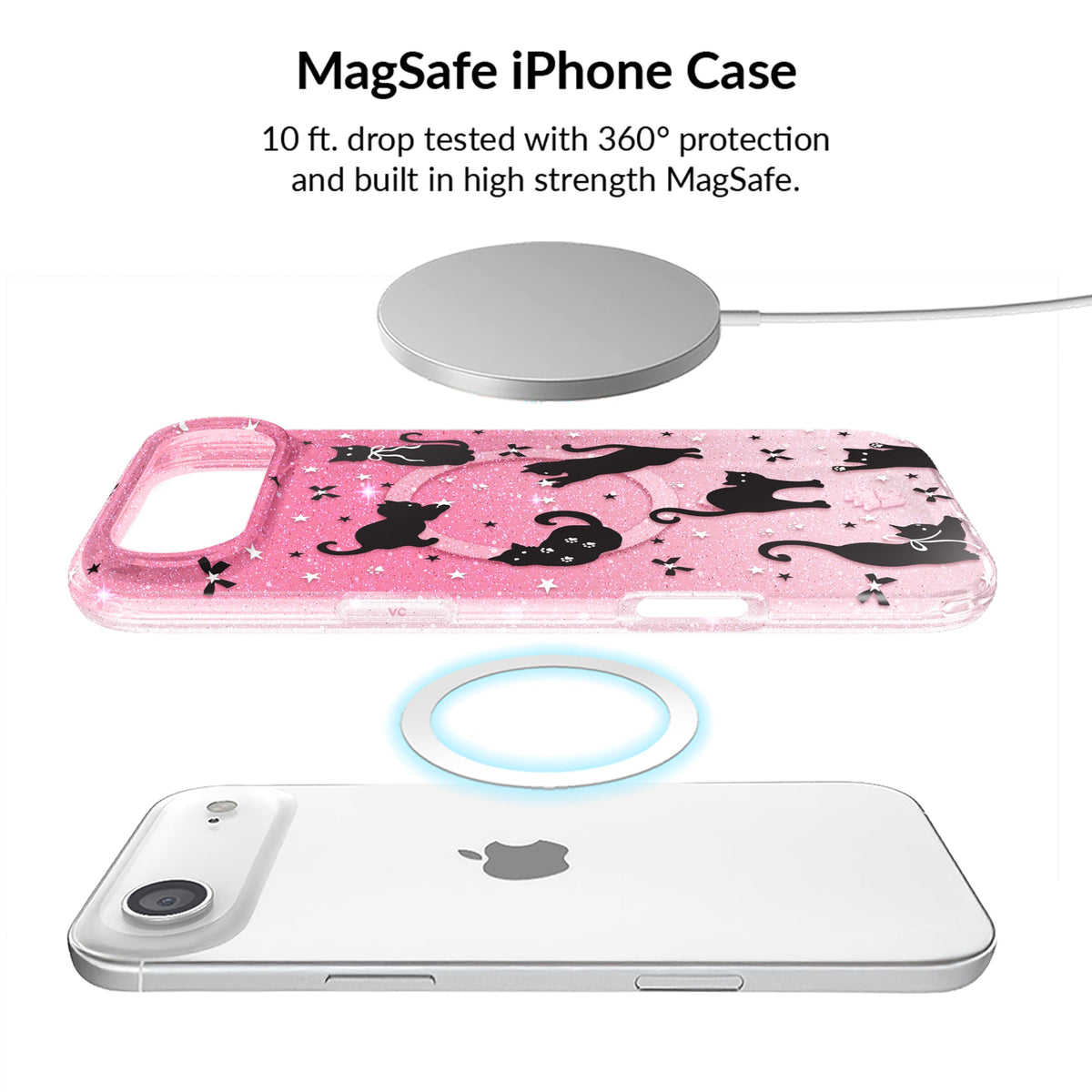 Lucky Kittens Glitter iPhone Bundle Set