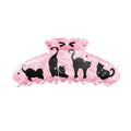 Lucky Kittens Large Hair Clip