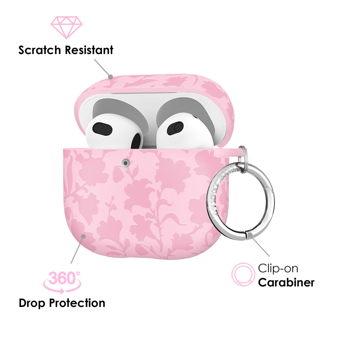 Magical Mauve Floral AirPod Case