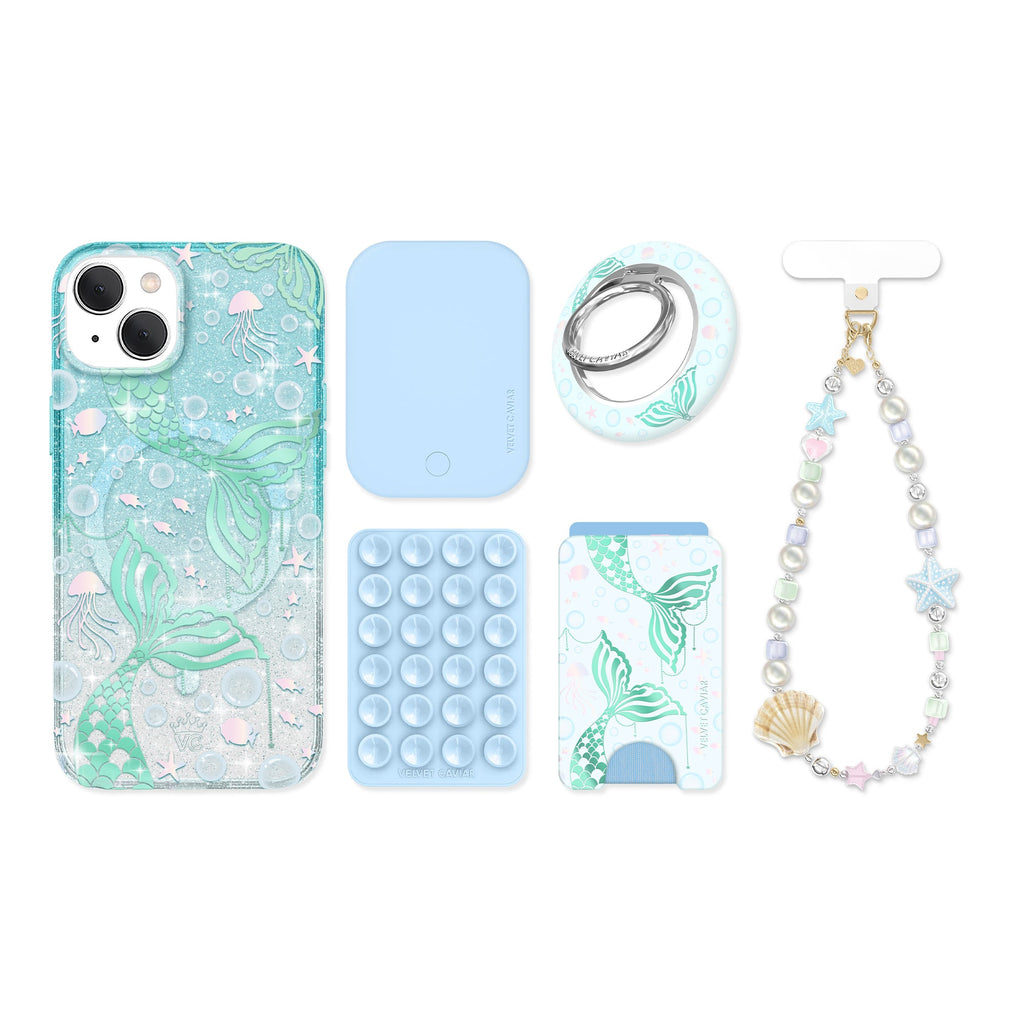 Mermaid Glitter Holo iPhone Bundle Set
