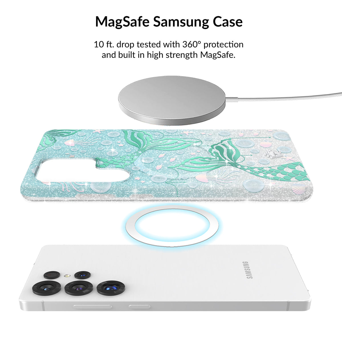 Mermaid Glitter Holo Samsung Bundle Set
