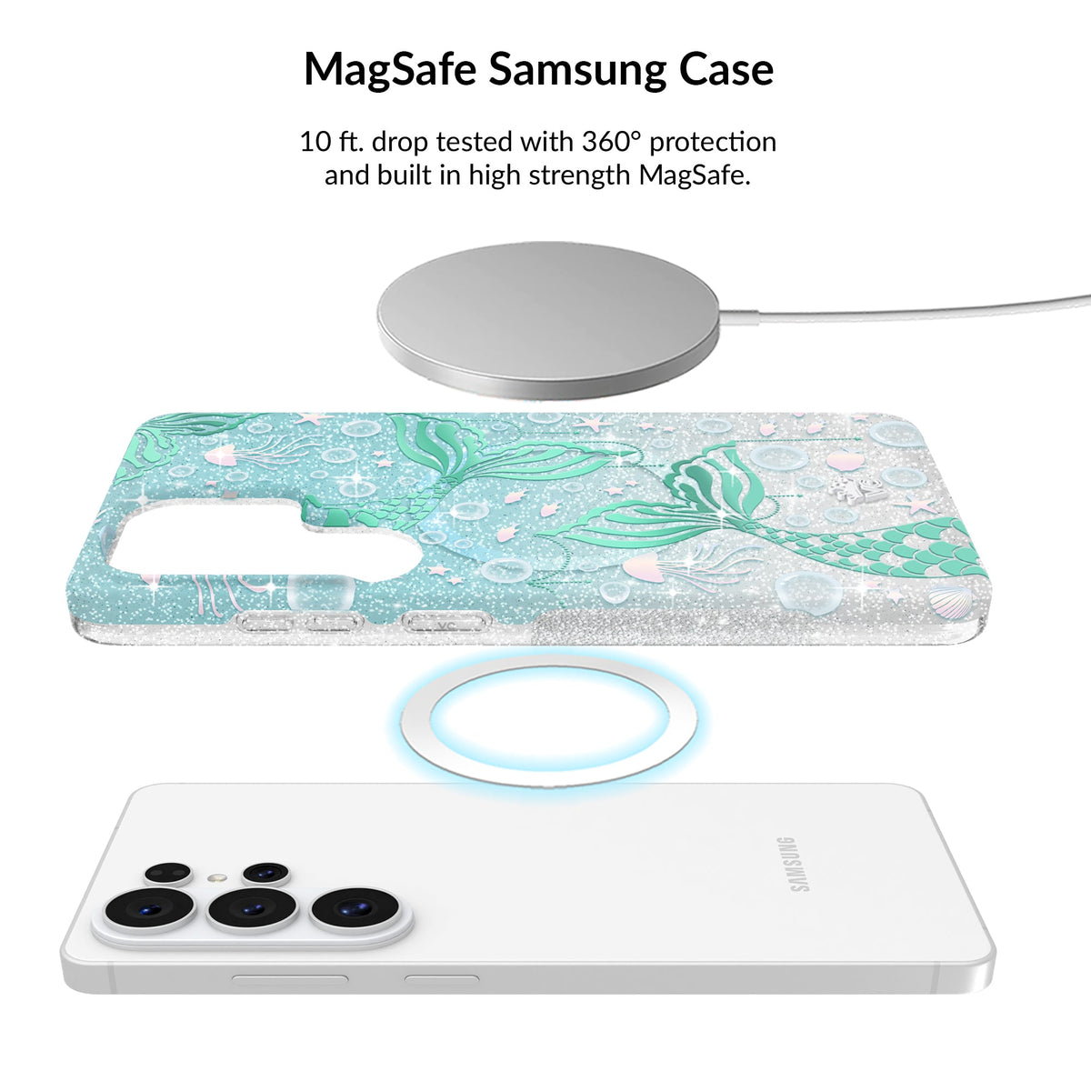 Mermaid Glitter Holo Samsung Bundle Set