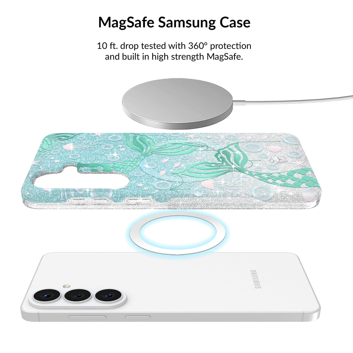 Mermaid Glitter Holo Samsung Bundle Set
