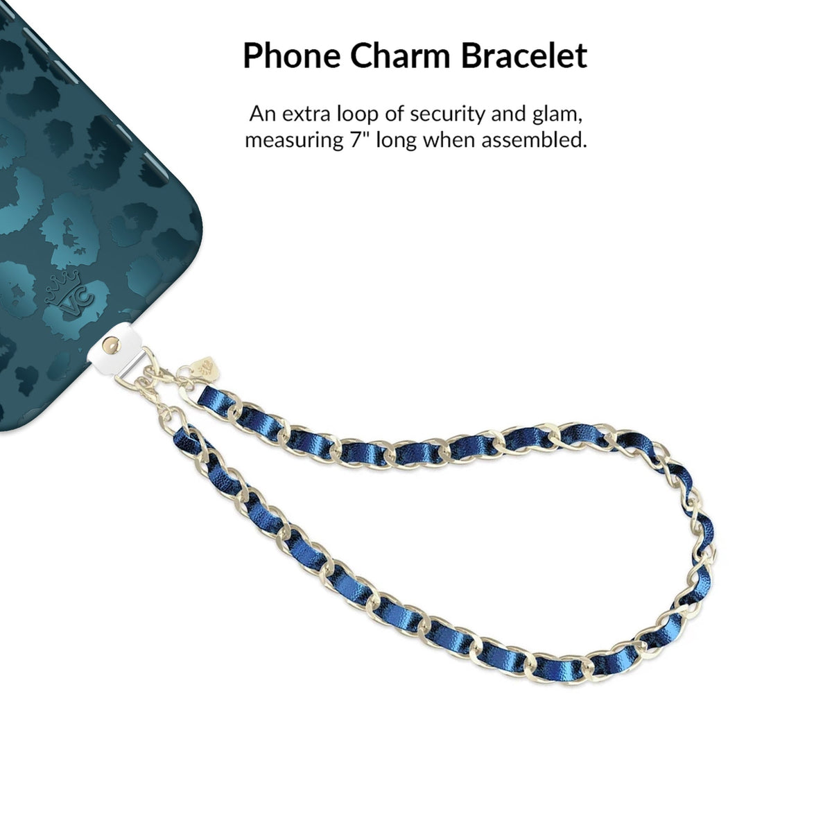 Metallic Navy Leopard iPhone Bundle Set