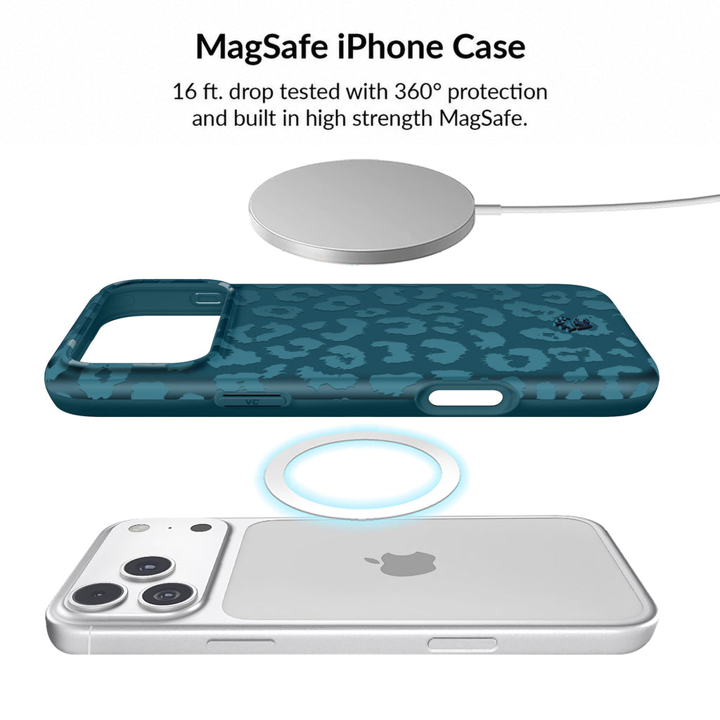 Metallic Navy Leopard iPhone Bundle Set