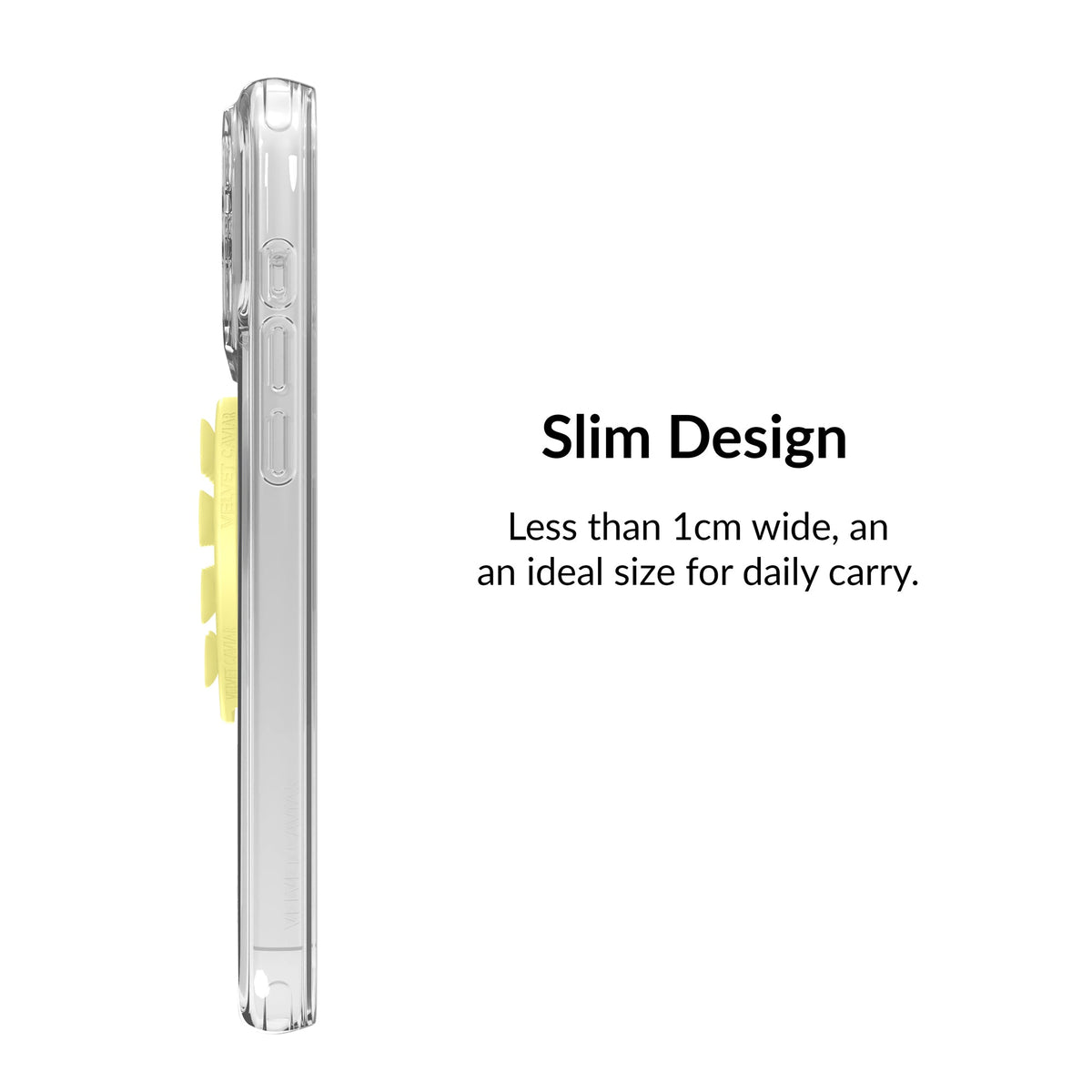 Butter Yellow Heart MagSafe MightyGrip
