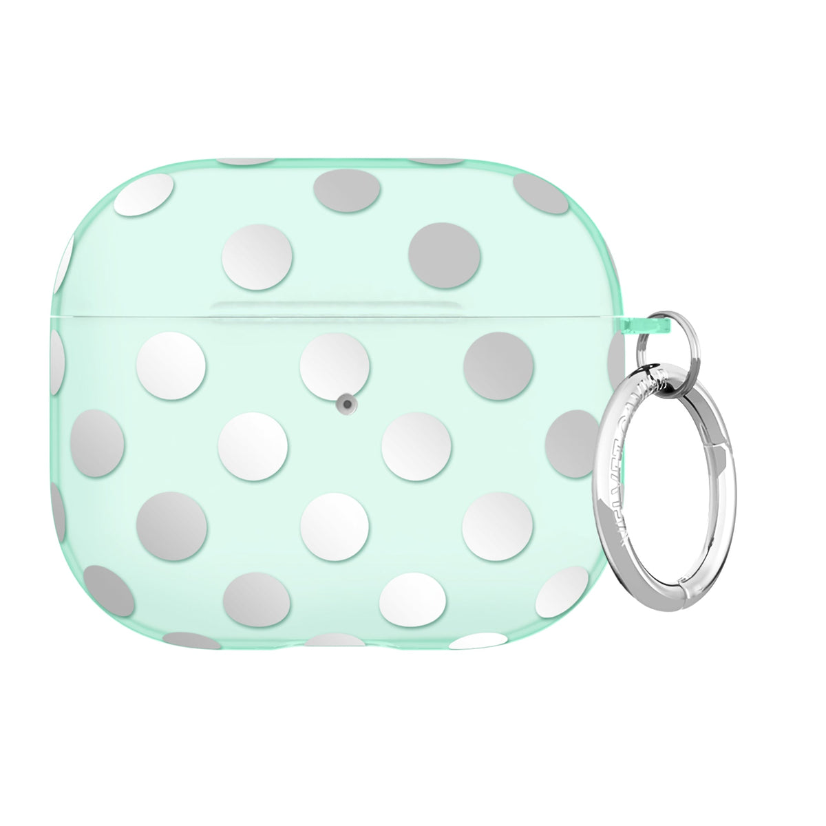 Mint Chrome Polka Dot AirPod Case