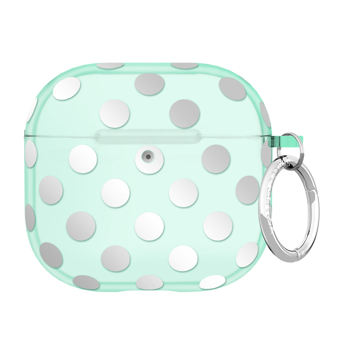 Mint Chrome Polka Dot AirPod Case