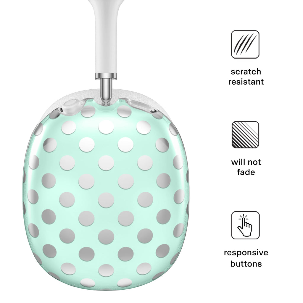 Mint Chrome Polka Dot AirPod Max Case