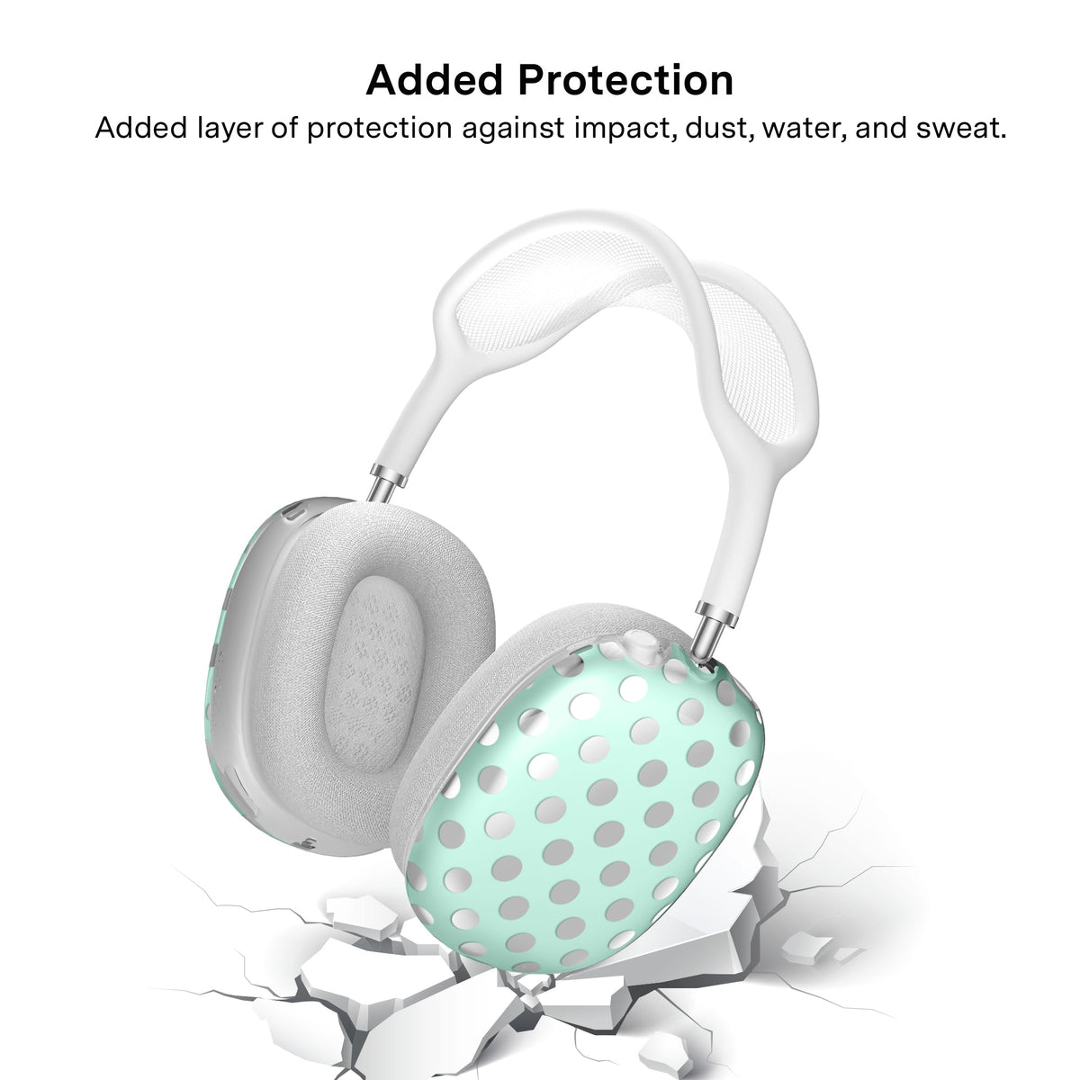 Mint Chrome Polka Dot AirPod Max Case