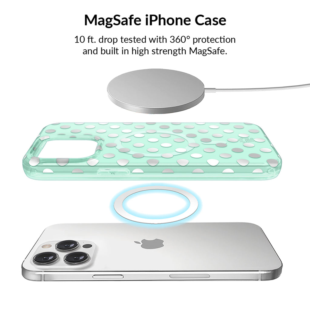 Mint Chrome Polka Dot iPhone Bundle Set