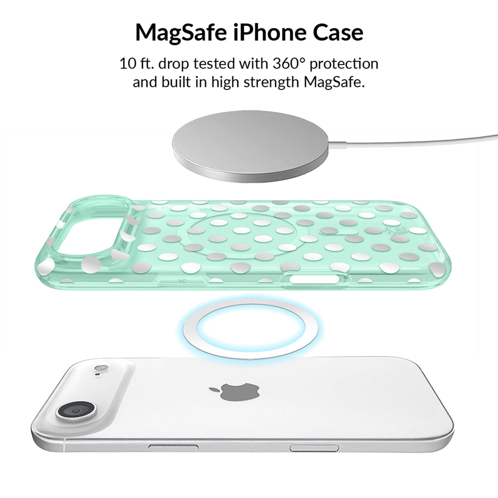 Mint Chrome Polka Dot iPhone Bundle Set