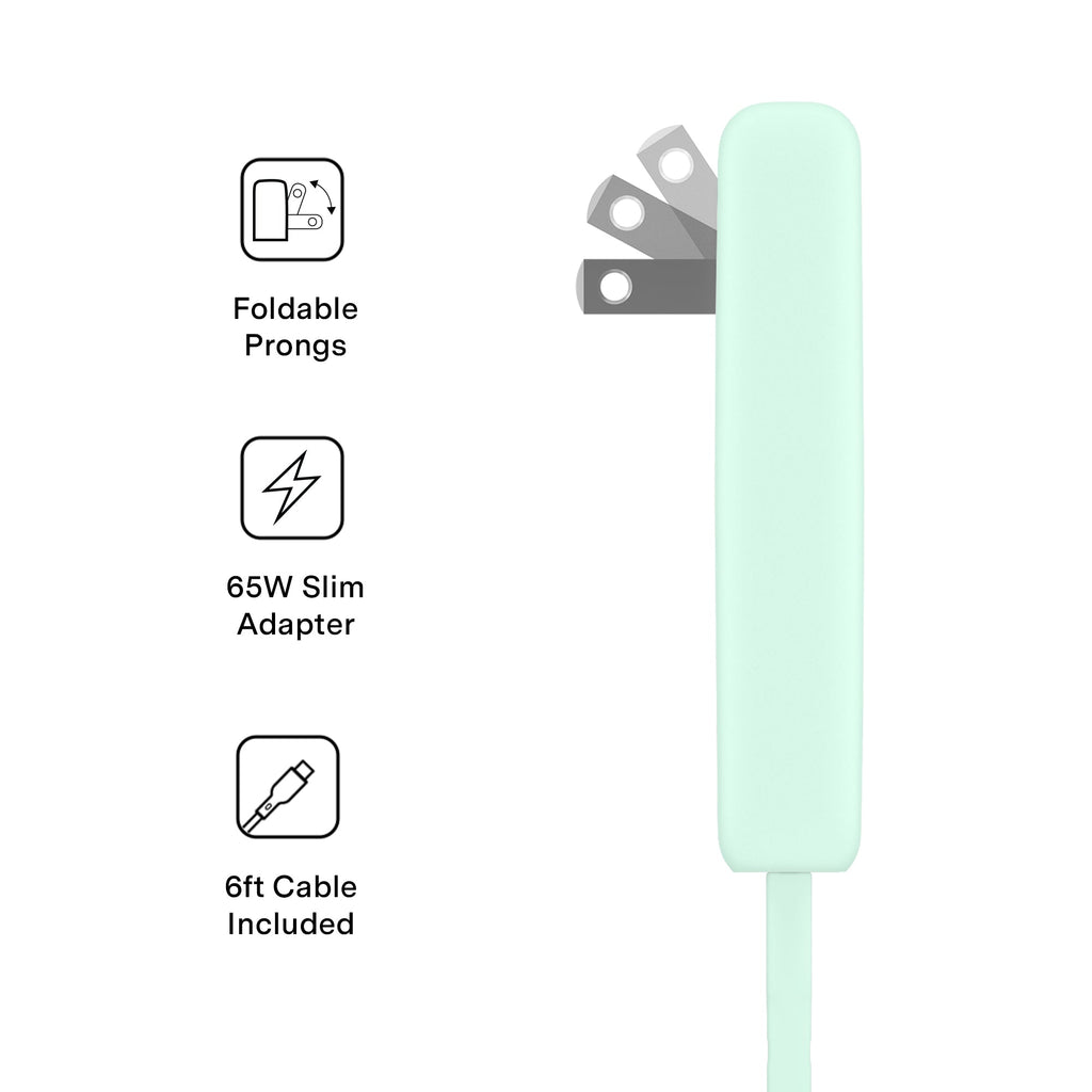 Mint Fast Charging Set, Dual Port Wall Adapter + 6ft USB-C Cable