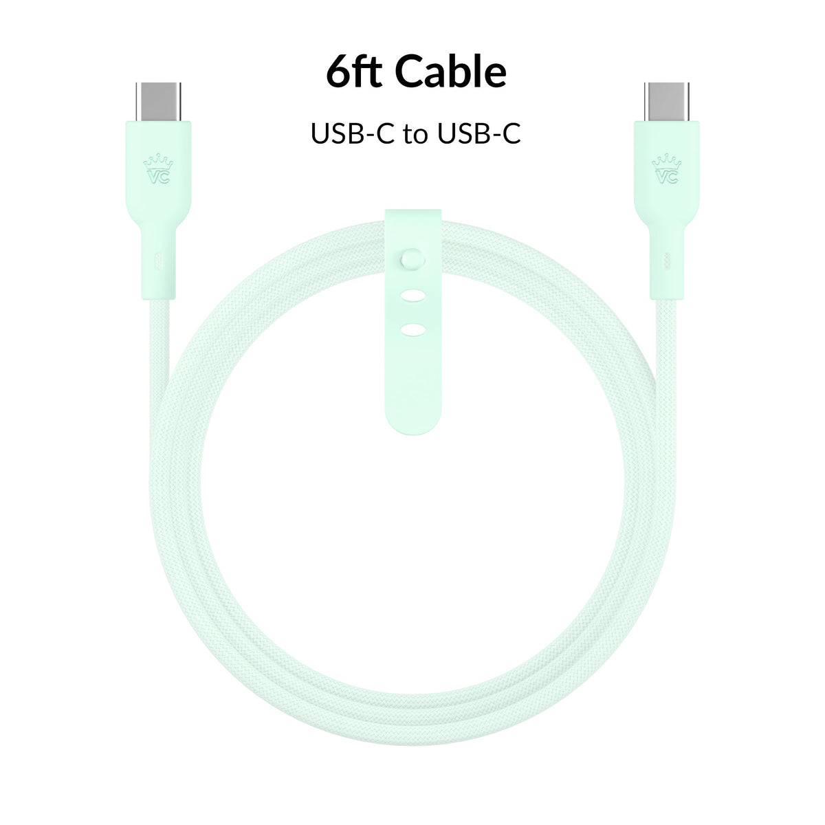 Mint Fast Charging Cable, 6ft USB-C