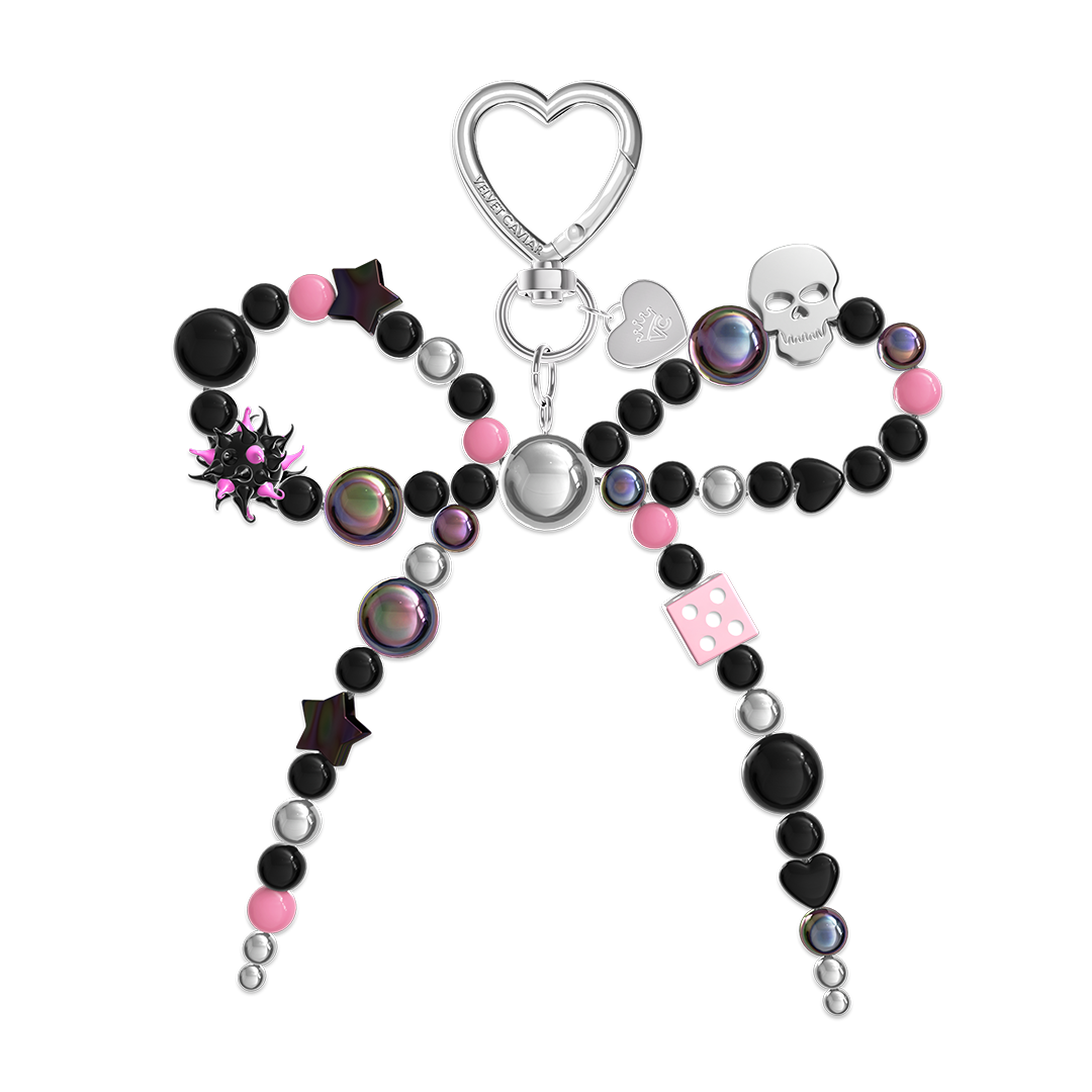 Gothic Bow Bag Charm