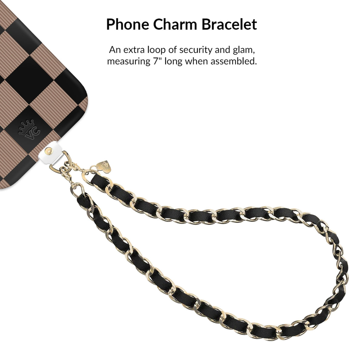 Mocha Vibe Checkered iPhone Bundle Set
