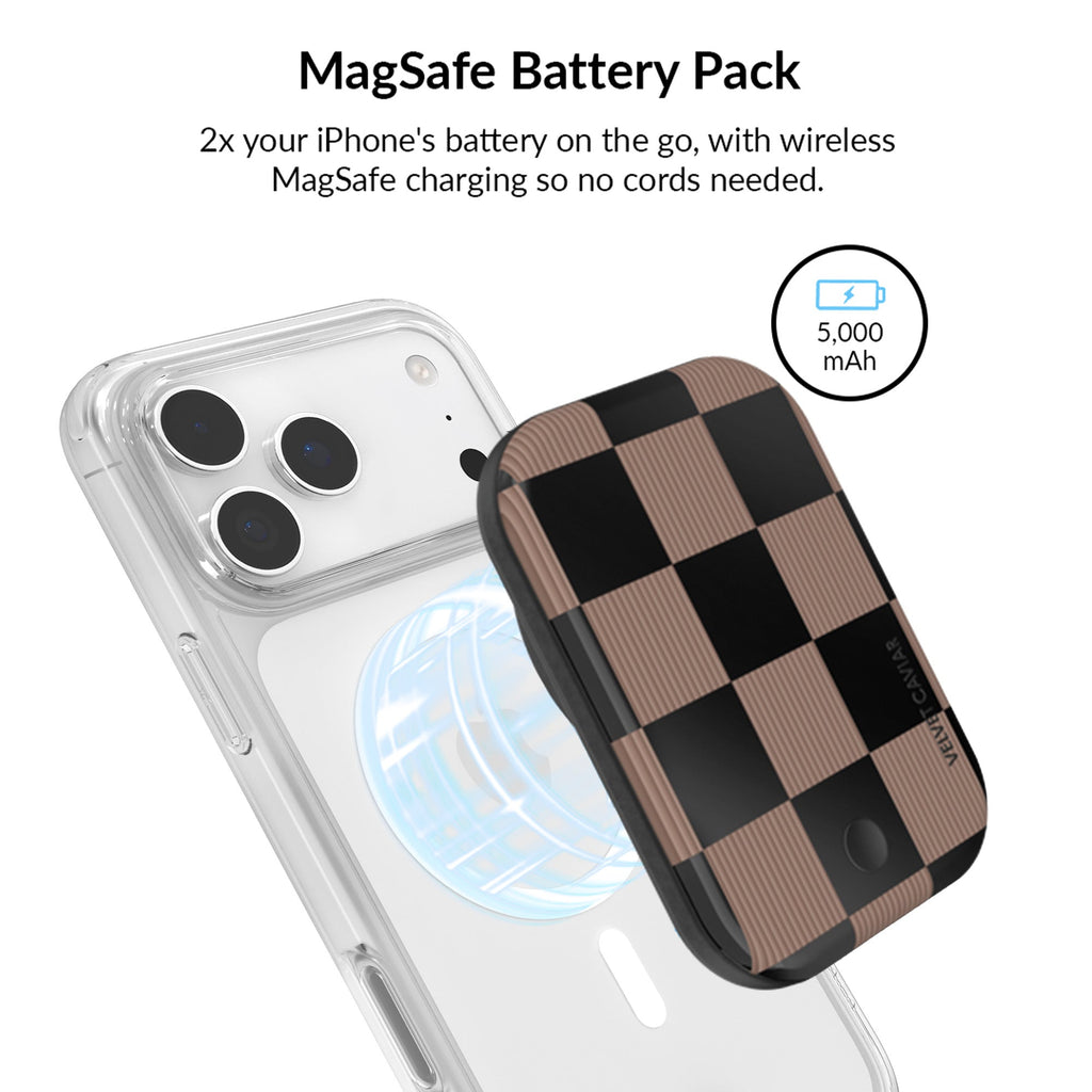 Mocha Vibe Checkered iPhone Bundle Set