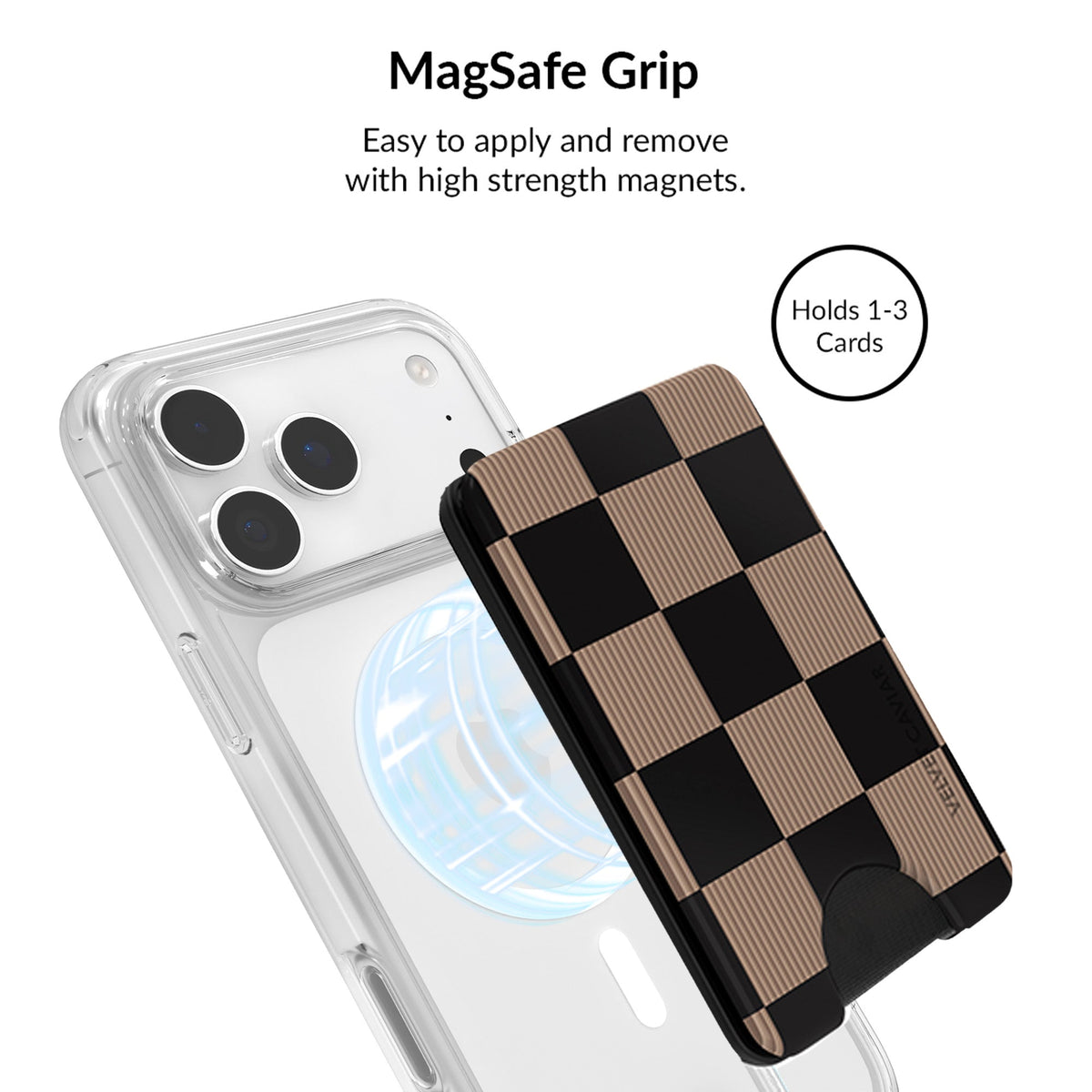 Mocha Vibe Checkered iPhone Bundle Set