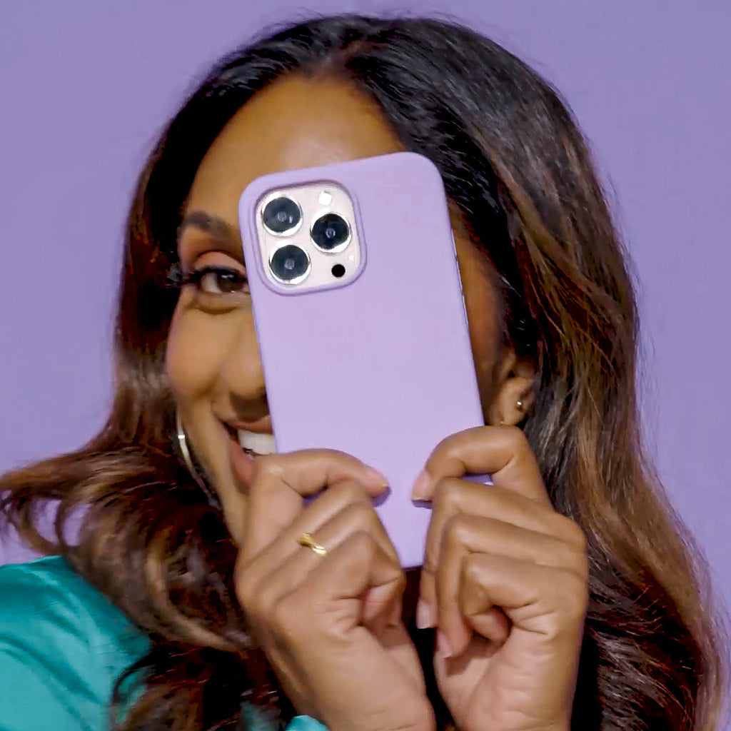 Purple Silicone iPhone Case